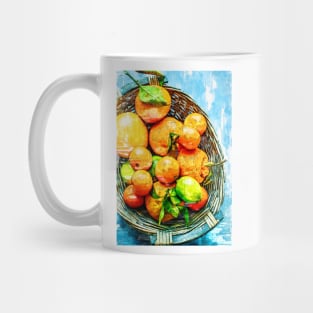 Basket of Oranges & Mandarin -  For Fruit Lovers. Mug